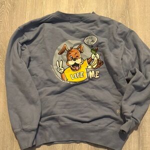 Blue Graphic Sweater